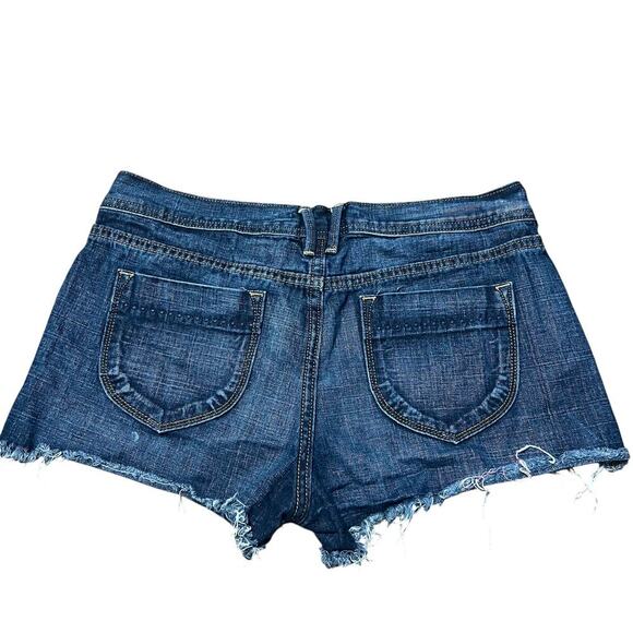 Y2K Old Navy Mid Rise Cut Off Shorts Size 8 - Picture 2 of 7